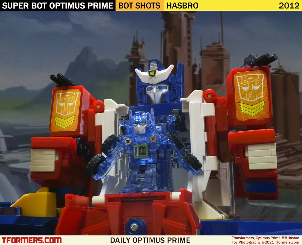 Transformers bot deals shots optimus prime